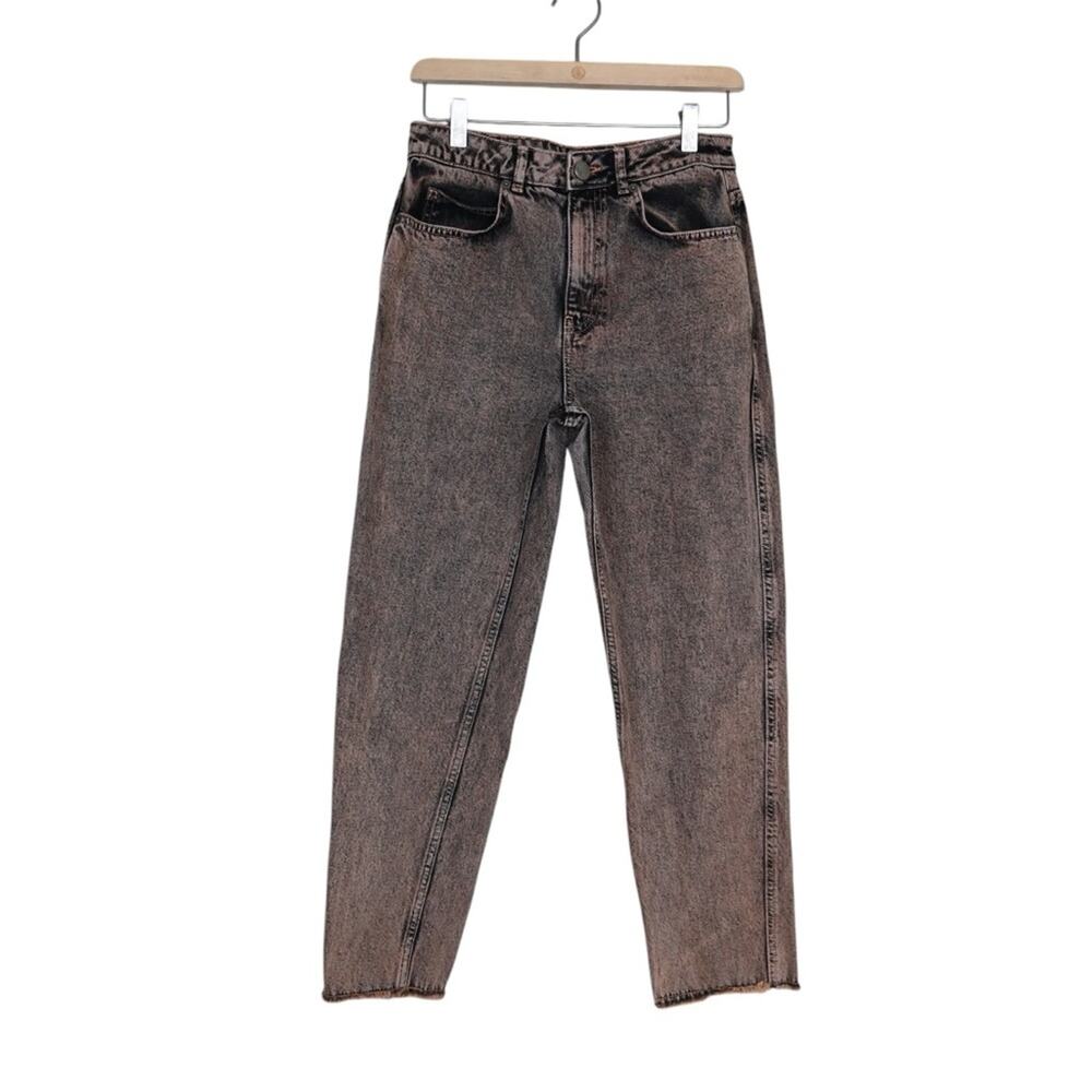 Asos Denim Womens 6 Stone Tint Raw Hem Ankle Jeans